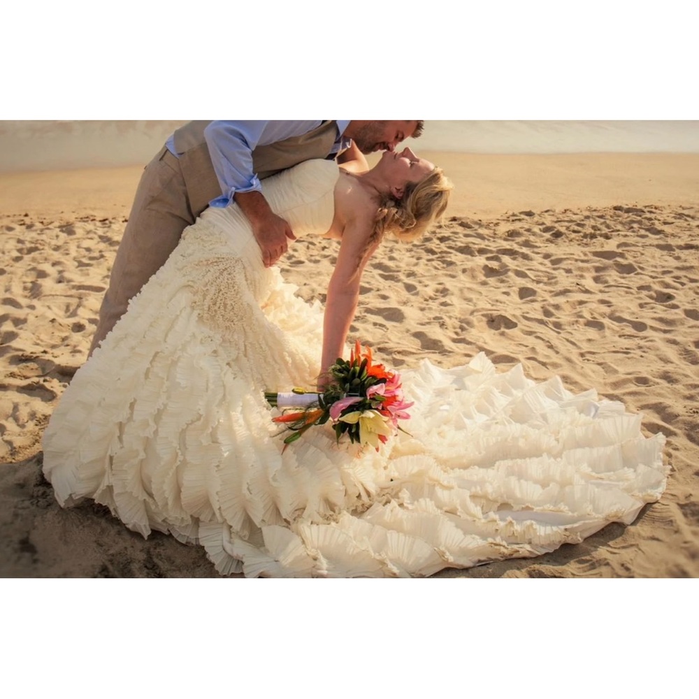 Sottero and Midgley Gracie Corset Flamingo Inspired Ruffled Wedding Dress